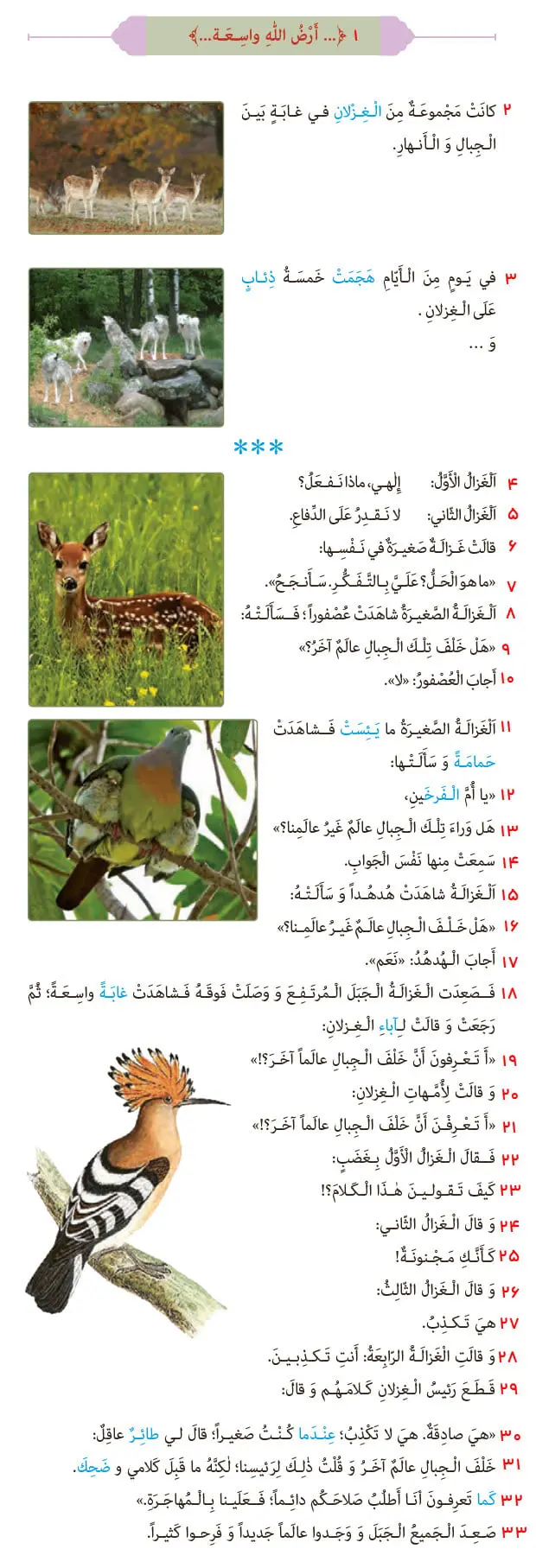 ترجمه متن درس هفت صفحه 87 عربی هشتم