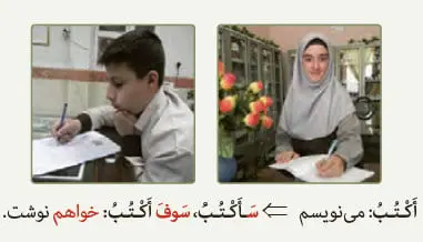فعل مستقبل در عربی صفحه 38 عربی هشتم