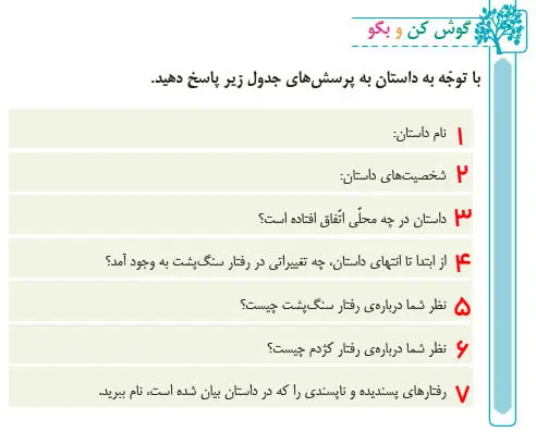 3. Listen and say page 111 farsi 4