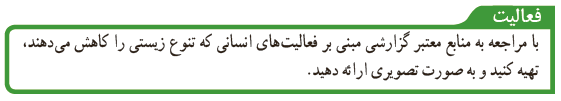 فعالیت صفحه 172 علوم نهم