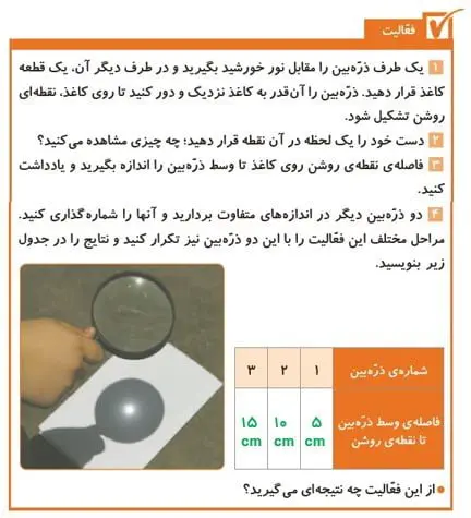 فعالیت صفحه 21,22 علوم پنجم دبستان 1400