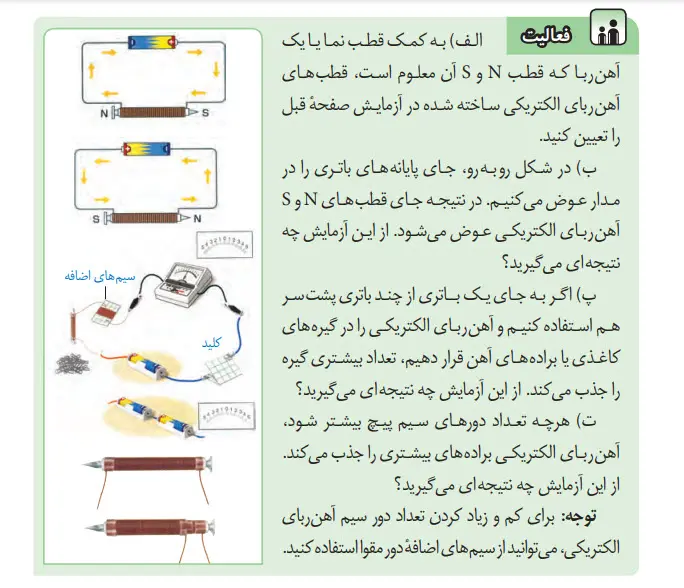 جواب فعالیت صفحه 94 علوم هشتم