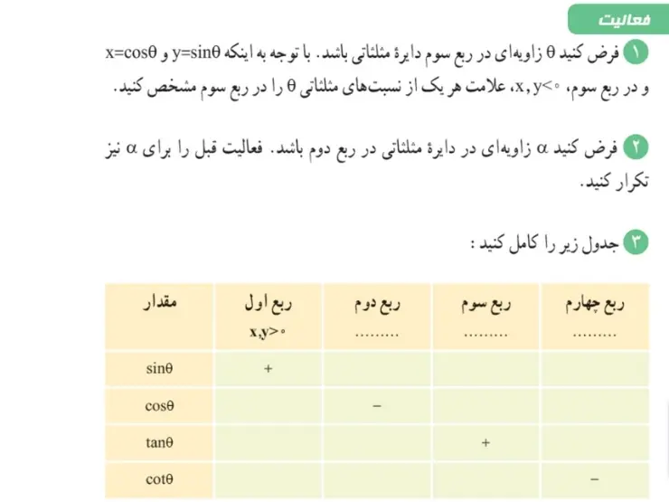فعالیت صفحه 38 ریاضی دهم
