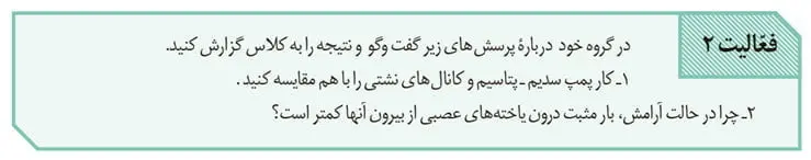 جواب فعالیت 2 صفحه 5 زیست یازدهم