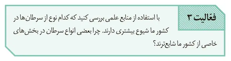 جواب فعالیت 3 صفحه 90 زیست یازدهم