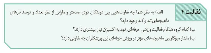 جواب فعالیت 4 صفحه 51 زیست یازدهم