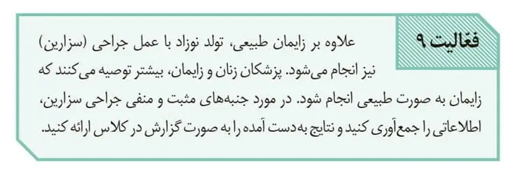 جواب فعالیت 9 صفحه 113 زیست یازدهم
