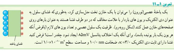 پاسخ تمرین 1-11 صفحه 33 فیزیک یازدهم