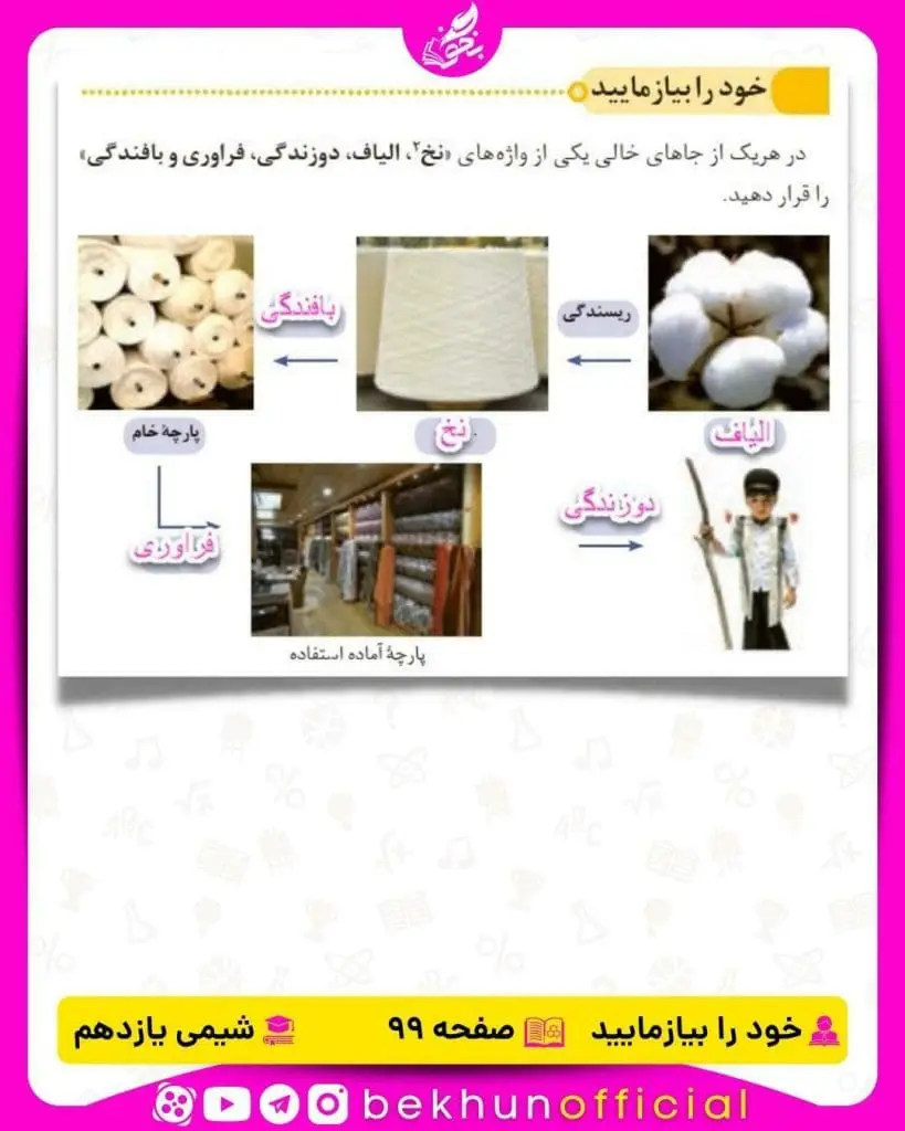 خود را بیازمایید صفحه 99 شیمی یازدهم