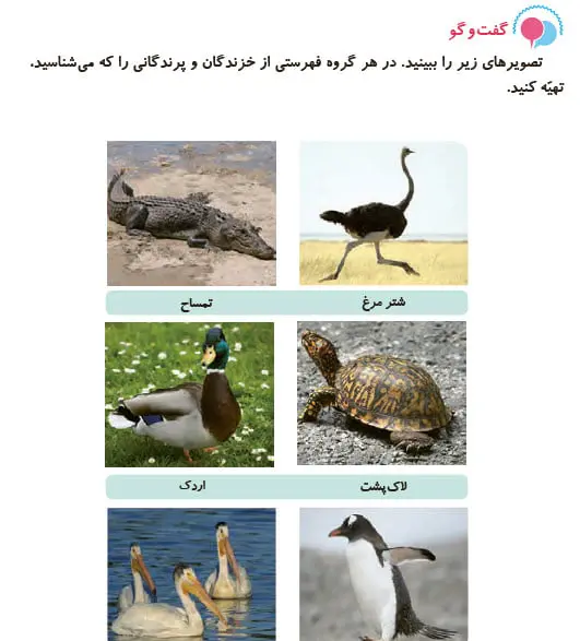 جواب گفت و گو علوم سوم دبستان صفحه 102