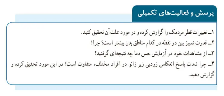پاسخ پرسش و فعالیت‌های تکمیلی صفحه 54 آزمایشگاه یازدهم