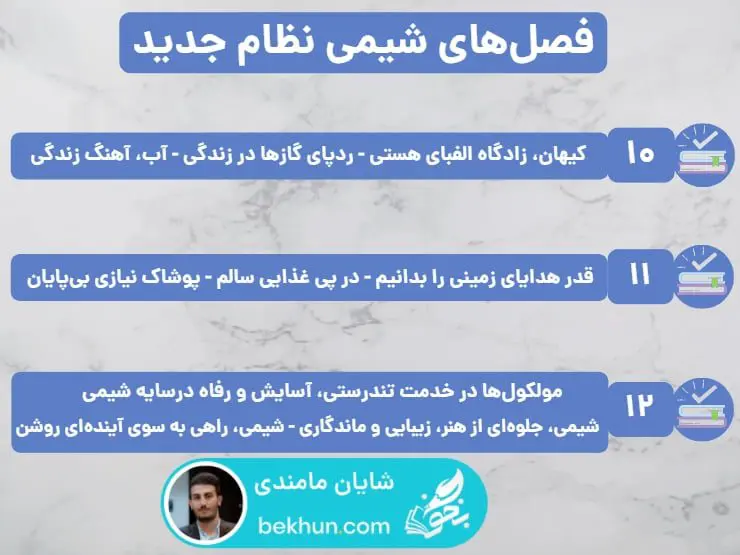 روش مطالعه شیمی کنکور 9 مباحث شیمی کنکور نظام جدید