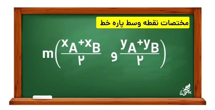 ریاضی یازدهم تجربی فصل اول | مختصات نقطه وسط پاره خط