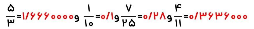 نمایش اعشاری اعداد گویا