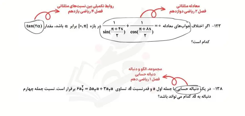 روش تست زنی ریاضی کنکور 6 روش تست زنی ریاضی تجربی