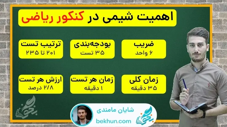 روش مطالعه شیمی کنکور 8 اهمیت شیمی در کنکور ریاضی