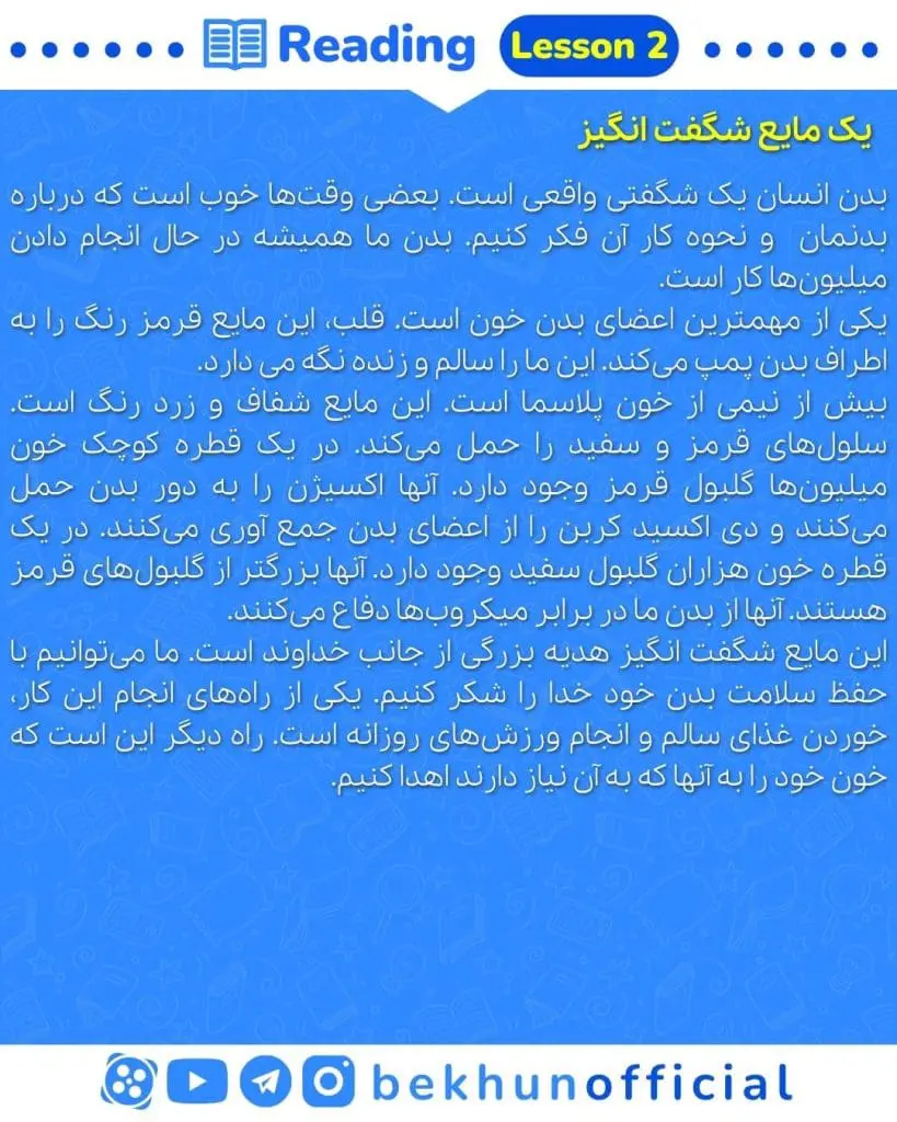 معنی ریدینگ زبان دهم درس 2