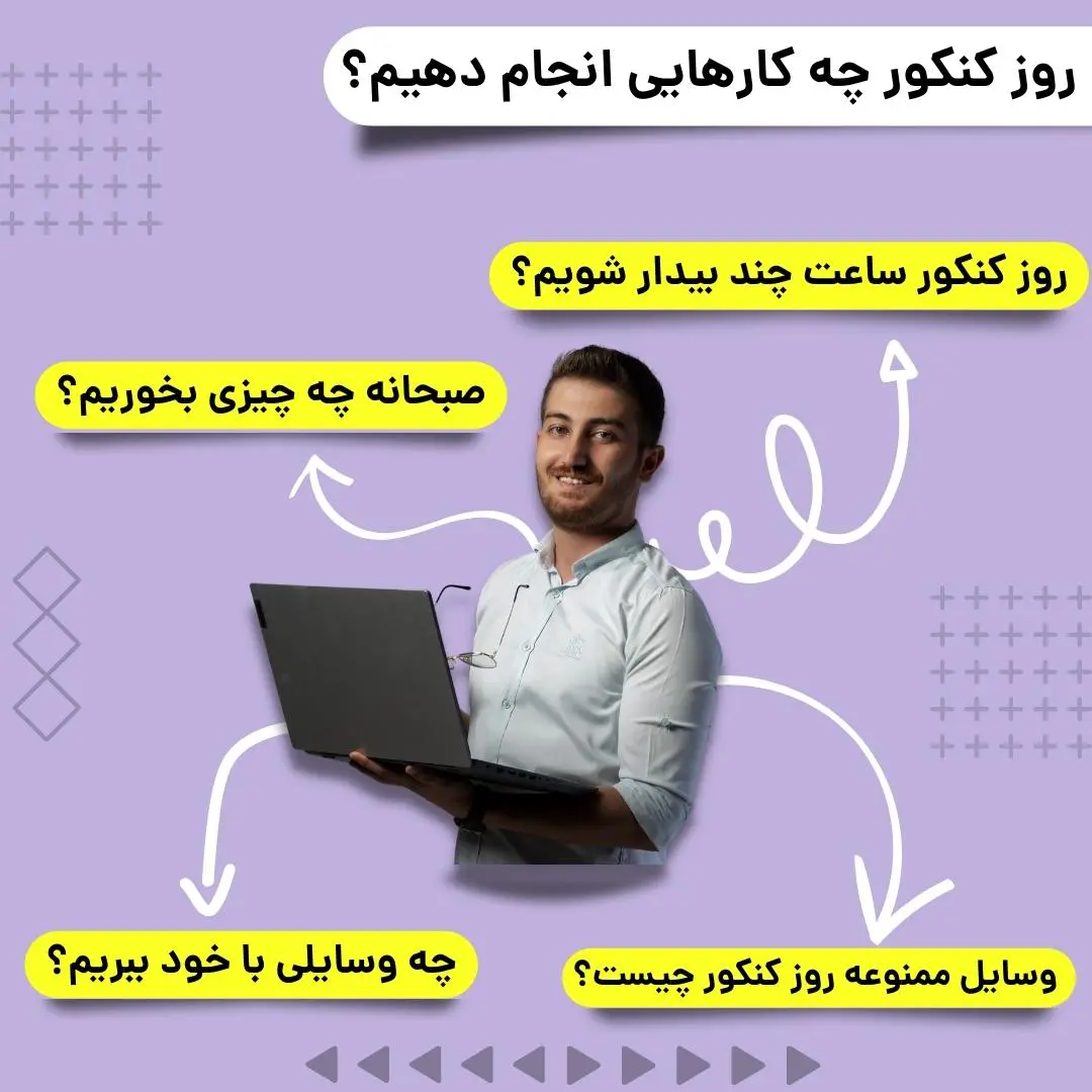 واجبات و قواعد روز کنکور 6 روز کنکور چگونه است؟