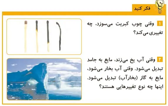 فکر کنید صفحه 12 علوم پنجم