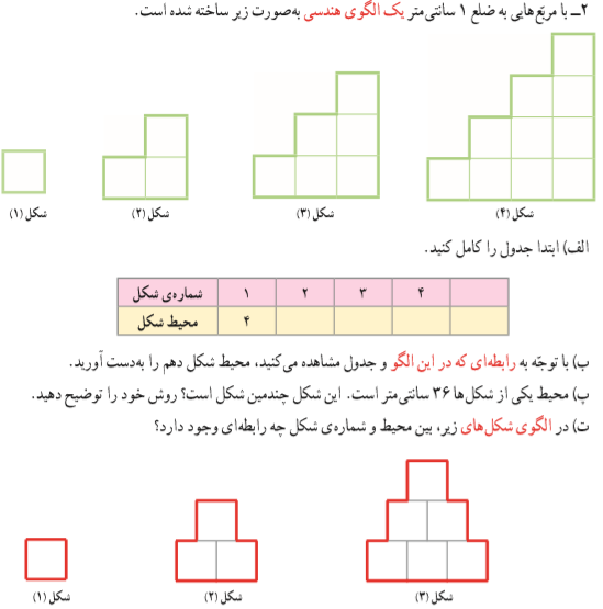 پاسخ فعالیت صفحه 14 ریاضی پنجم دبستان