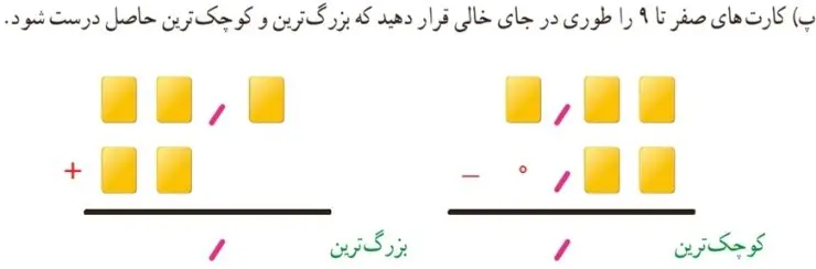 قسمت پ فعالیت صفحه 45 ریاضی ششم