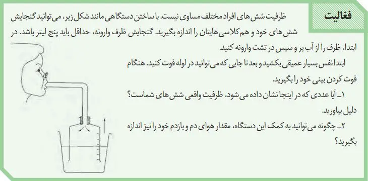 پاسخ فعالیت صفحه 43 زیست دهم