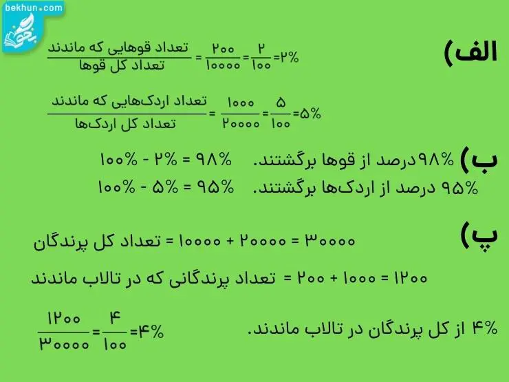 پاسخ فعالیت صفحه 60 ریاضی پنجم سوال 2
