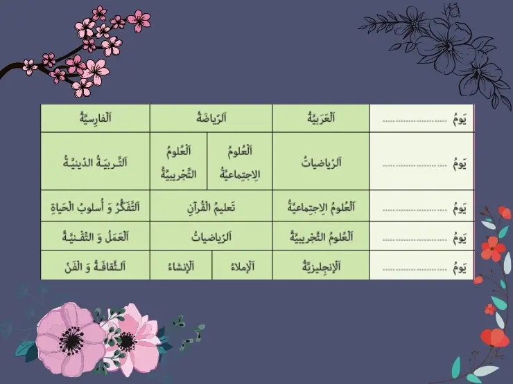 جواب تمرین 10 عربی پایه هشتم درس 1