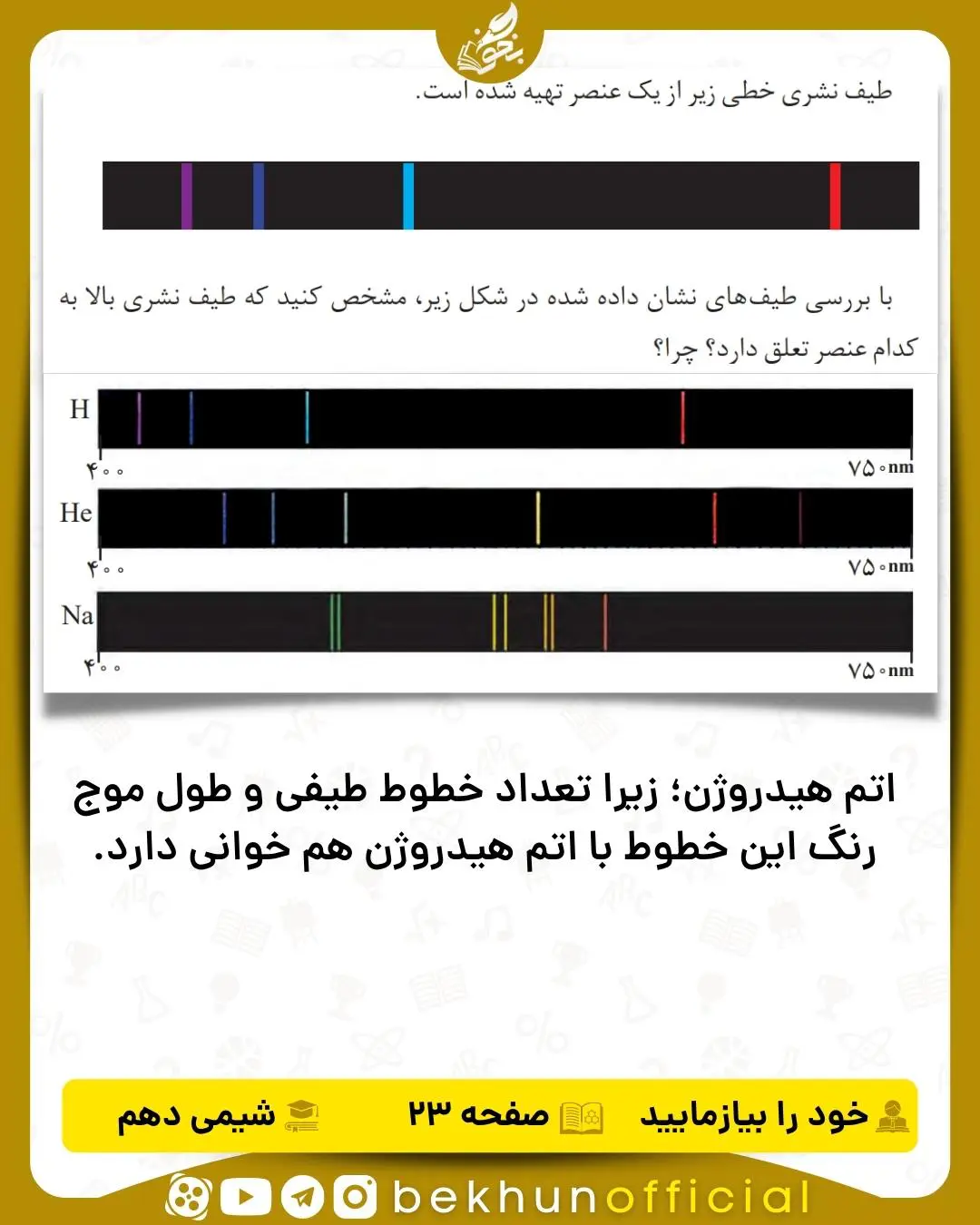 جواب خود را بیازمایید شیمی دهم صفحه 23