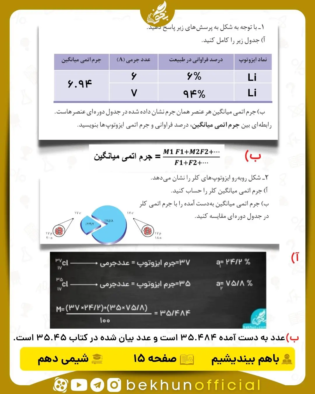 باهم بیاندیشیم شیمی دهم صفحه 15