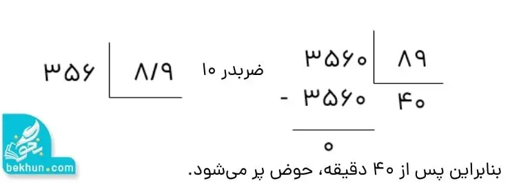 پاسخ تمرین صفحه 59 ریاضی ششم سوال 1