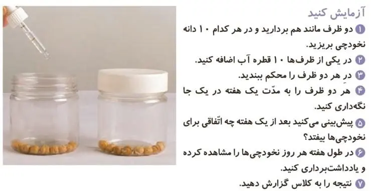 آزمایش کنید صفحه 92 علوم دوم دبستان