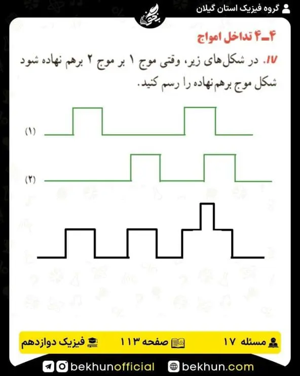 جواب پرسشها و مسئلههای فیزیک دوازدهم ریاضی 280 پاسخ پرسش و مسئله 17 صفحه 113 فیزیک دوازدهم ریاضی