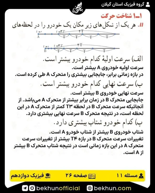 جواب پرسشها و مسئلههای فیزیک دوازدهم ریاضی 182 پاسخ پرسش و مسئله 11 فصل اول فیزیک دوازدهم ریاضی