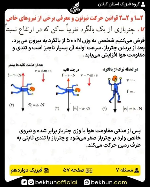 جواب پرسشها و مسئلههای فیزیک دوازدهم ریاضی 210 پاسخ پرسش و مسئله 7 فصل 2 فیزیک دوازدهم ریاضی