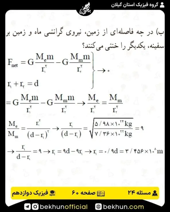 جواب پرسشها و مسئلههای فیزیک دوازدهم ریاضی 231 پاسخ پرسش و مسئله 24 صفحه 60 فیزیک 3 ریاضی