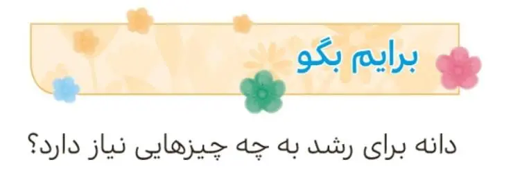 پاسخ برایم بگو صفحه 10 هدیه‌های آسمان چهارم ابتدایی