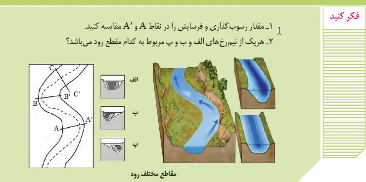 پاسخ فکر کنید زمین‌شناسی یازدهم صفحه 44