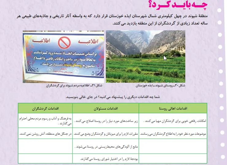 جواب چه باید کرد صفحه 119 انسان و محیط زیست یازدهم