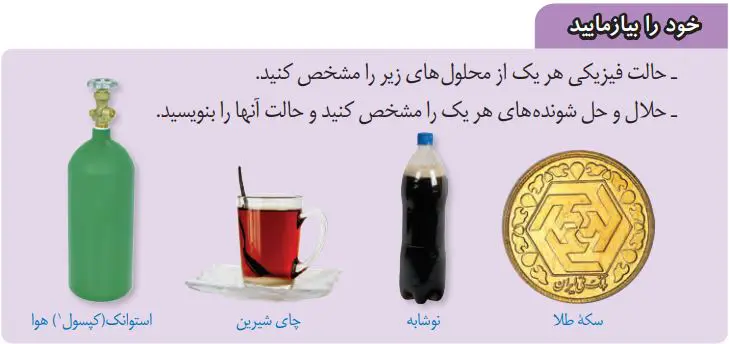 گام به گام علوم هشتم فصل یک | خود را بیازمایید صفحه 5 