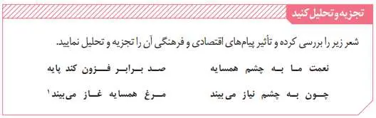 پاسخ تجزیه و تحلیل کنید صفحه 101 تحلیل فرهنگی دوازدهم انسانی