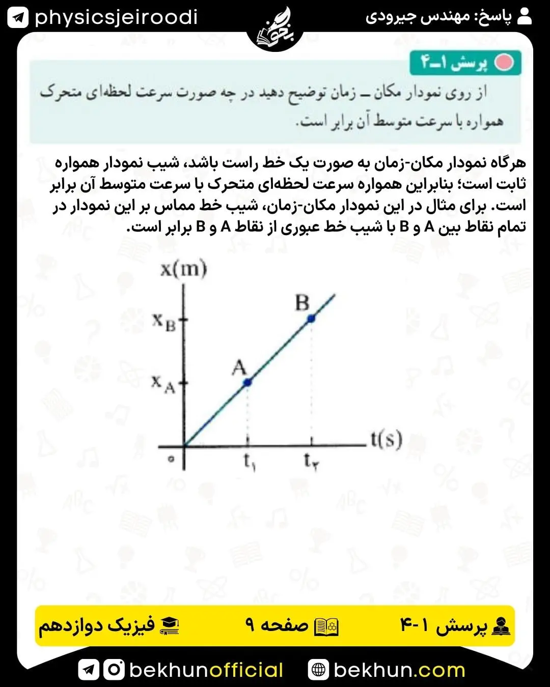 پرسش 4 فصل 1 فیزیک 3 صفحه 9