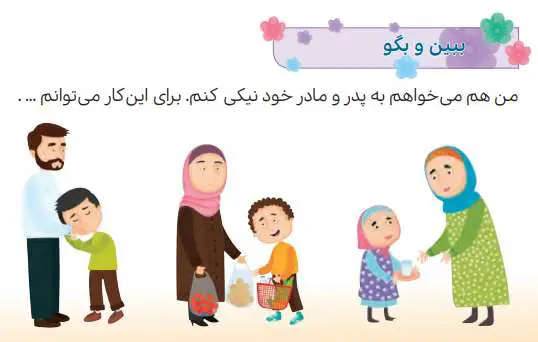 پاسخ ببین و بگو درس هفت هدیه های آسمانی سوم