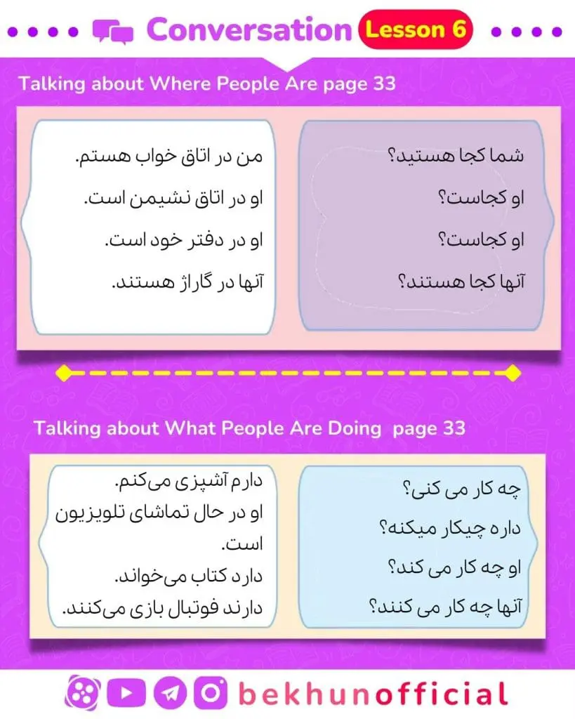 ترجمه صفحه 33 زبان هفتم