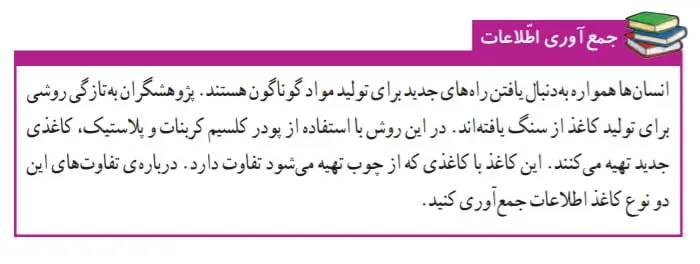 جواب جمع‌آوری اطلاعات صفحه 15 علوم ششم