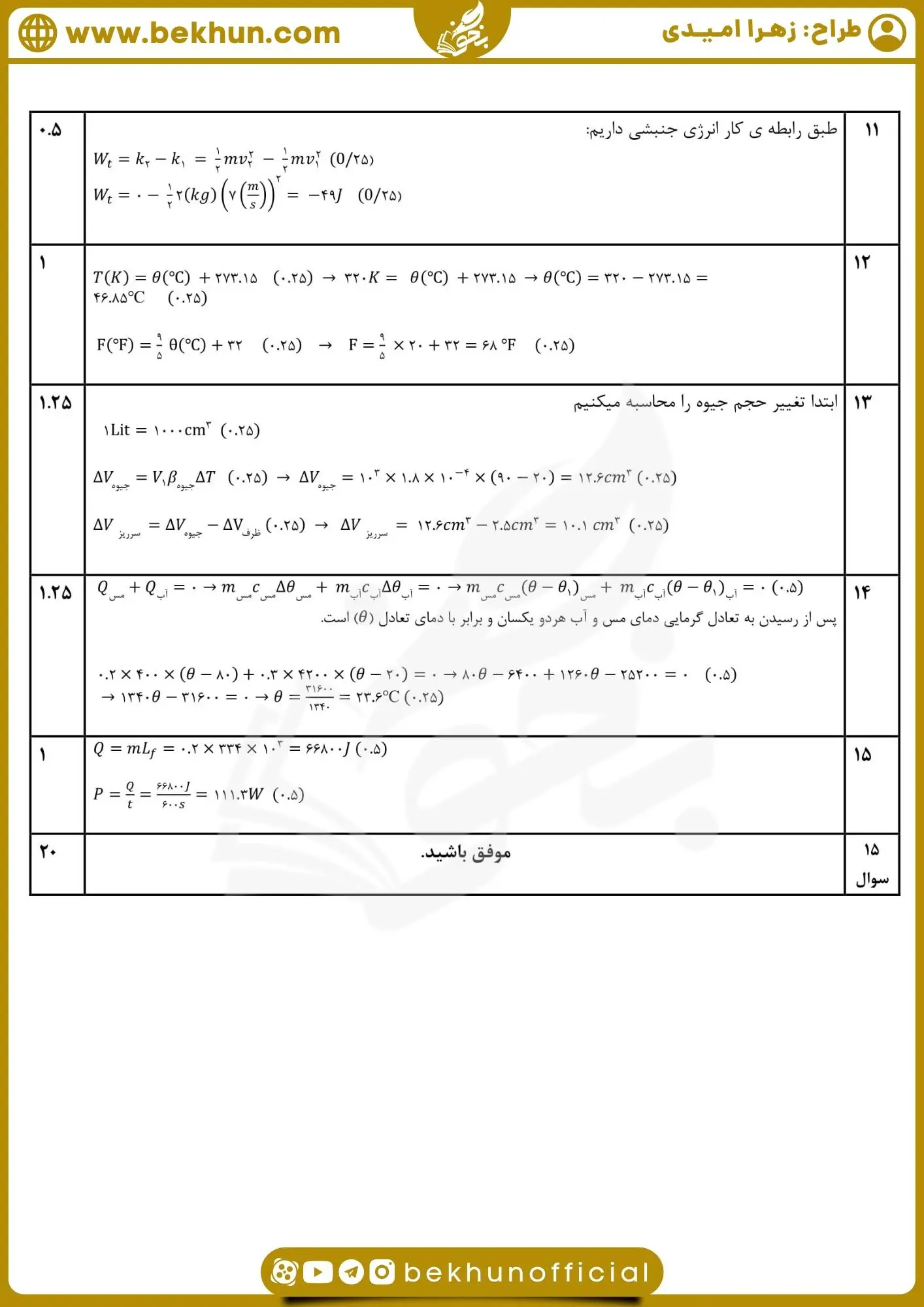 دانلود سوالات فیزیک دهم نوبت دوم