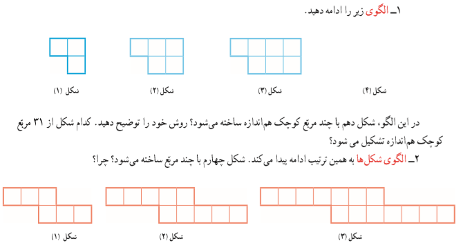 تمرین صفحه 17 ریاضی پنجم دبستان