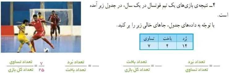 تمرین صفحه 50 ریاضی پنجم سوال 4
