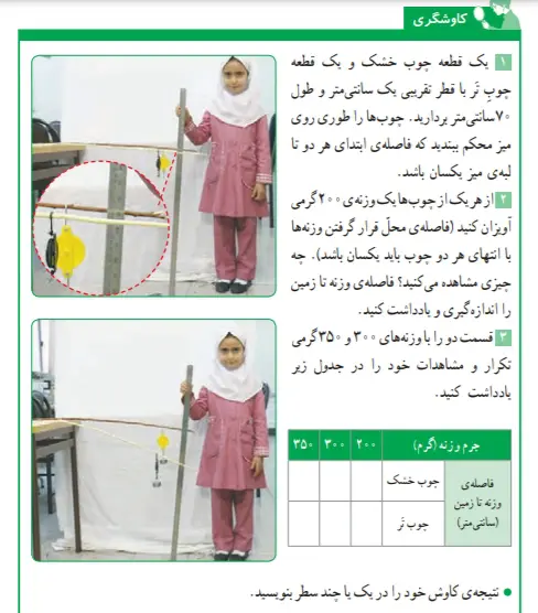 جواب کاوشگری صفحه 33 علوم ششم