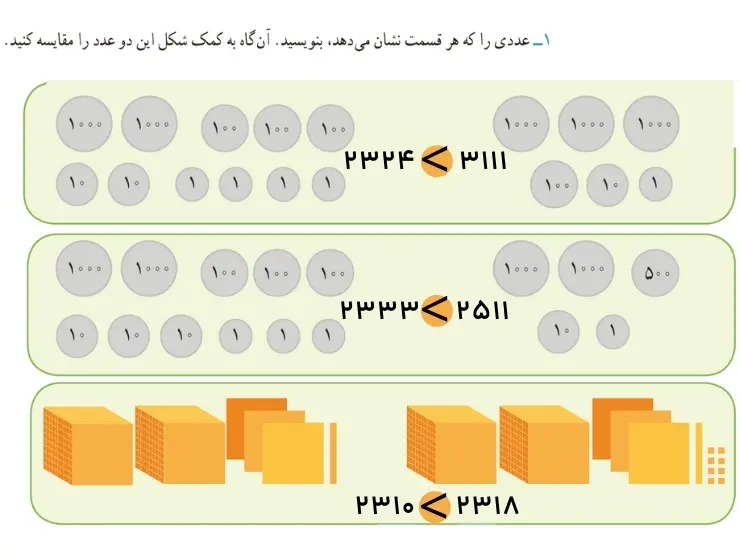 جواب فعالیت ریاضیی سوم فصل دوم صفحه ۳۴